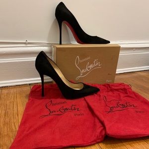 Christian Louboutin So Kate Black Suede